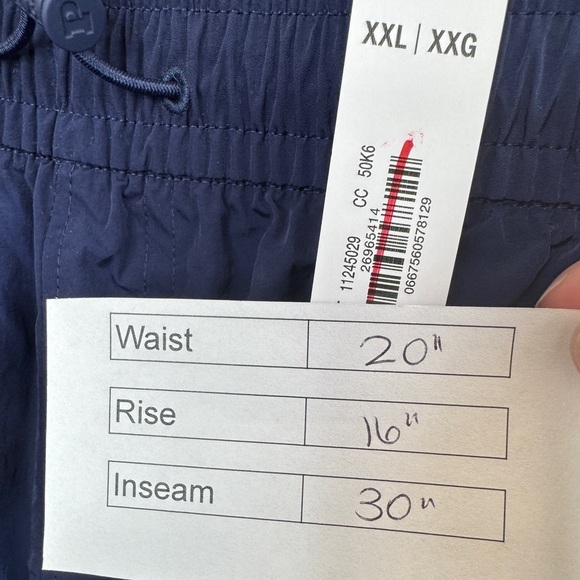 PINK Victoria's Secret Satin Parachute Cargo Pants Blue - Picture 16 of 16